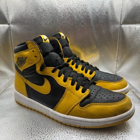 nike air jordan retro 1 high og pollen black white